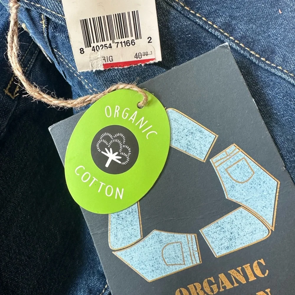 Wide Leg Jeans Organic Cotton Sz 1 High Rise Flare Blue Denim 90s bohemian